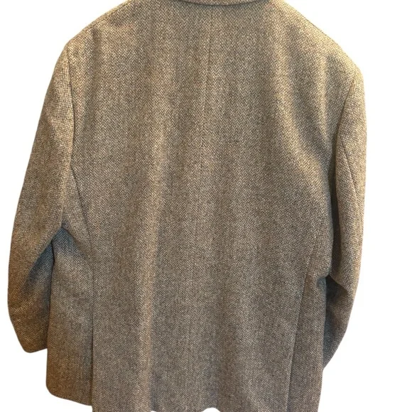 Harris Tweed Men's Vintage Herringbone WoolBlazer Jacket Size 48